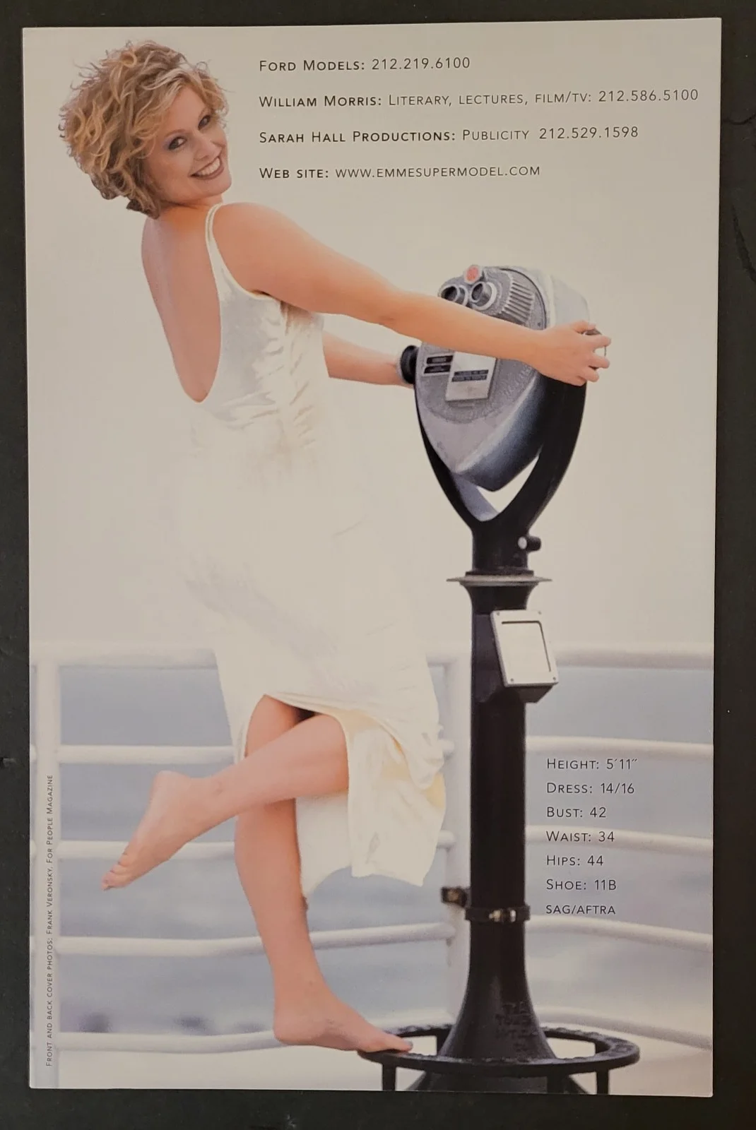 Emme — Emme Model Autographed Signed 4.25"x6" & 5.5"x8.5" Photo/Info Pamphlet, изображение 5