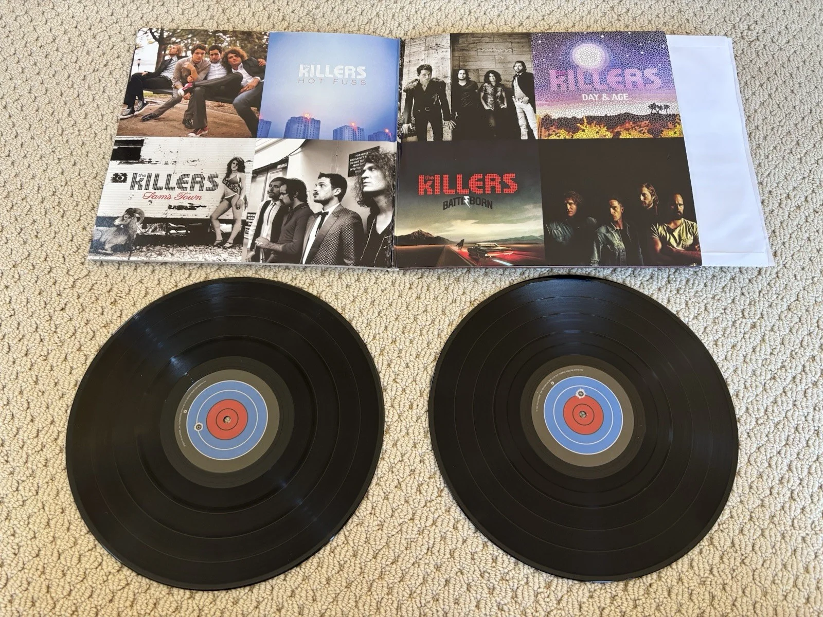 Brandon Flowers Signed The Killers Direct Hits Vinyl Record JSA Authentic Auto, image 2