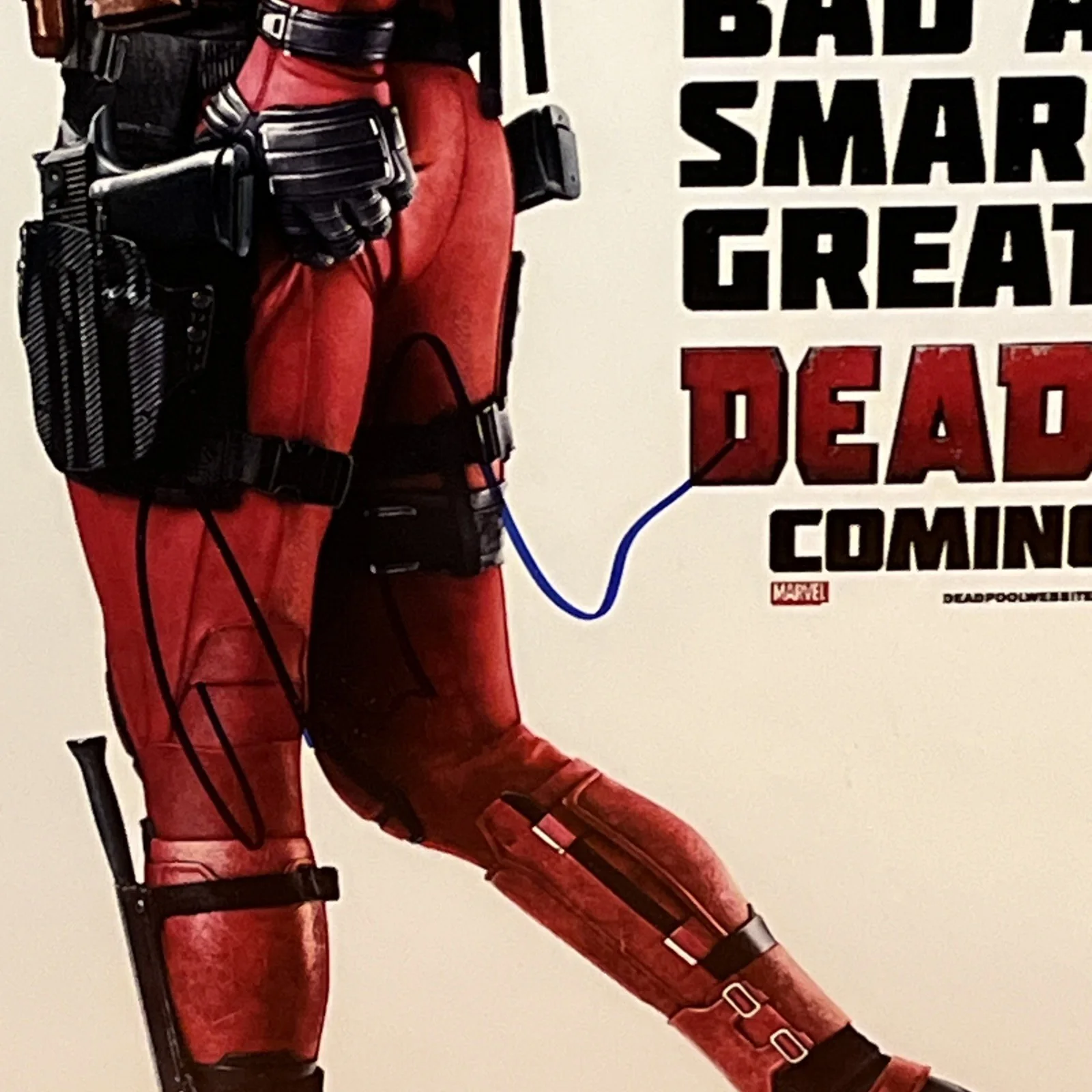 Ryan Reynolds — Ryan Reynolds Signed Deadpool Framed PSA, image 3