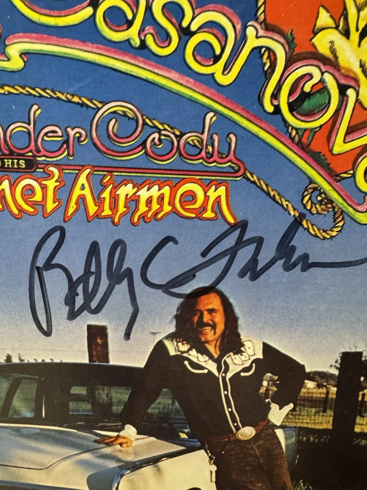 * COMMANDER CODY & HIS LOST PLANET AIRMEN * signed album * COUNTRY CASANOVA *, image 3
