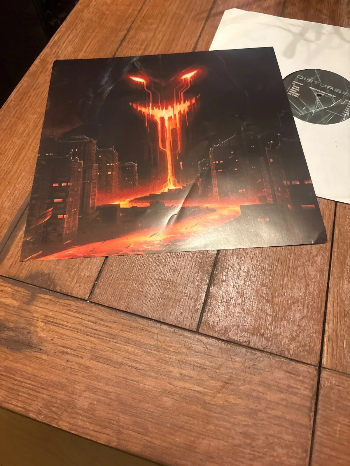 DISTURBED SIGNED AUTOGRAPH DIVISIVE VINYL RECORD ALBUM LP DAVID DRAIMAN +3 & COA, изображение 3