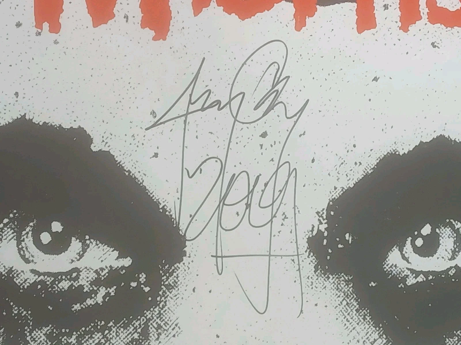 Misfits Signed Poster Jerry Only Punk Rock Fiend Skull 2001 Pace 36 X 24, image 4