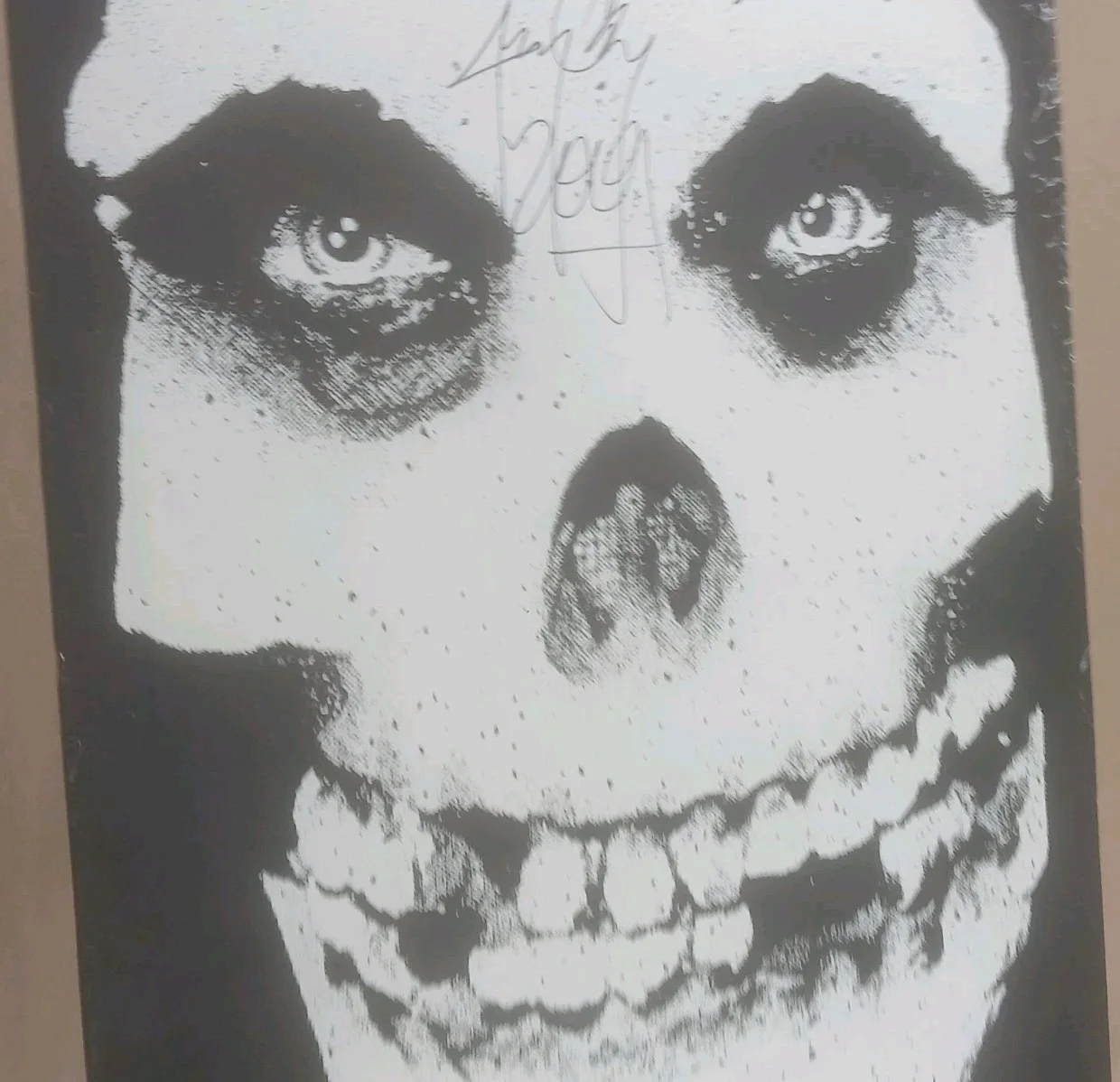 Misfits Signed Poster Jerry Only Punk Rock Fiend Skull 2001 Pace 36 X 24, image 5