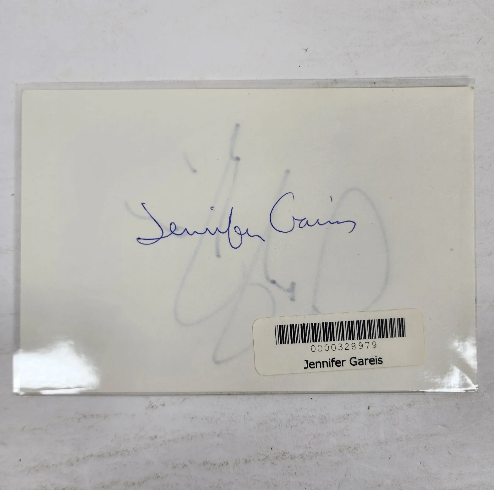 Jennifer Gareis — Soap Opera Actress Jennifer Gareis Signed 4x6 Index Card Autograph (No COA), изображение 3
