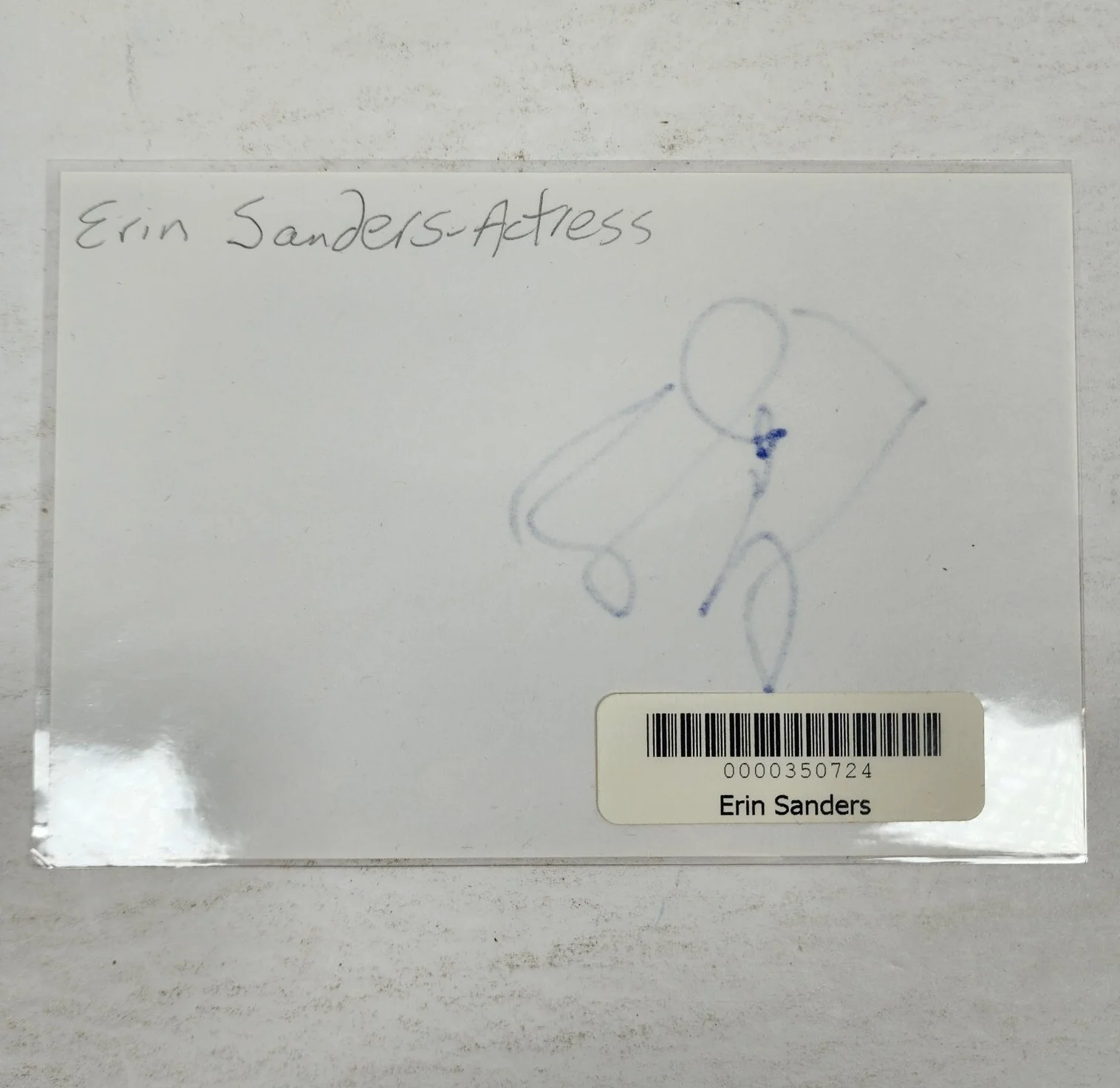 Erin Sanders — 'Zoey 101' Actress Erin Sanders Signed 4x6 Index Card Autograph (No COA), image 3