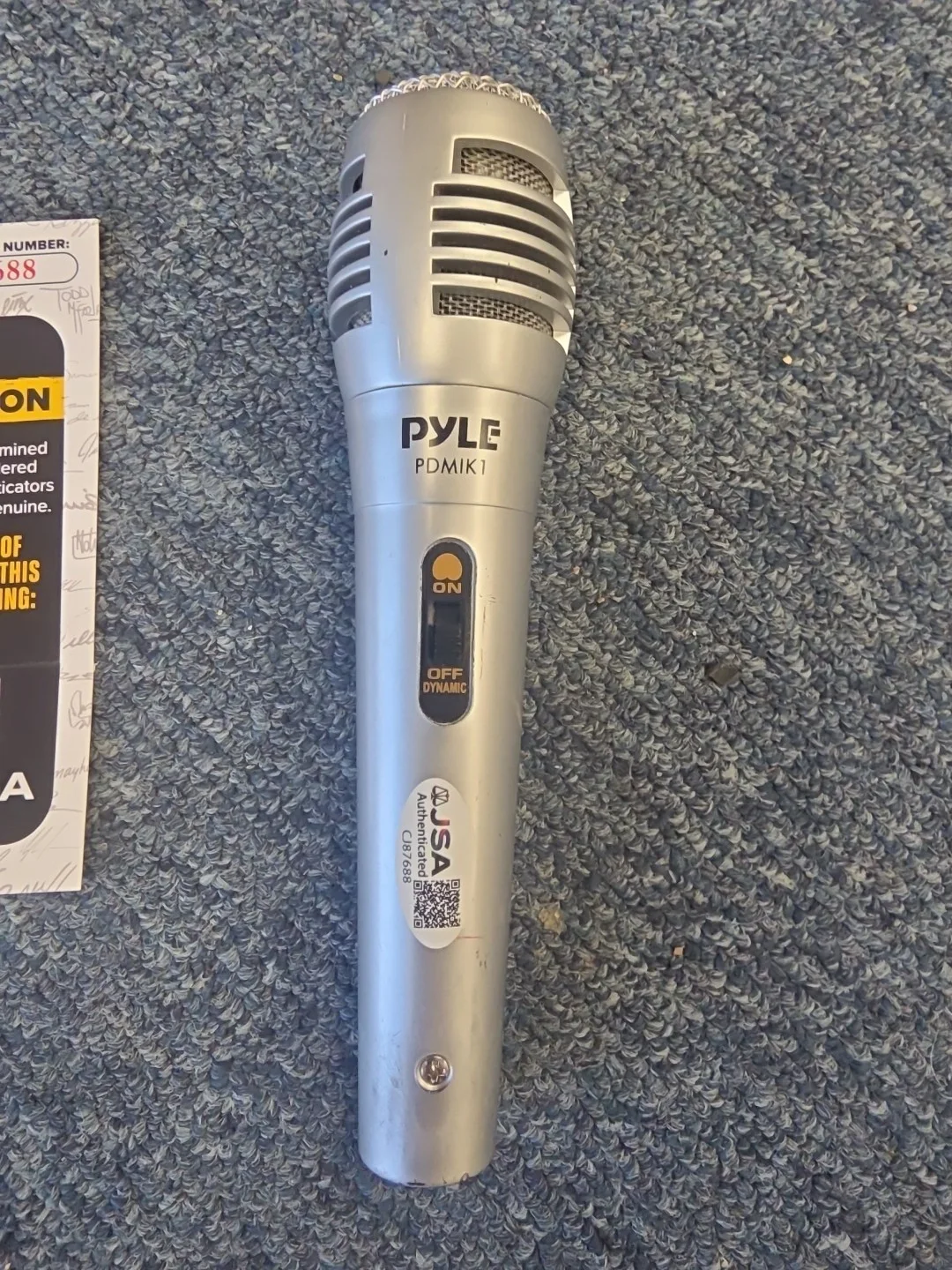 Tom Green Autographed Signed Actor Comedian Pyle Microphone JSA, image 3