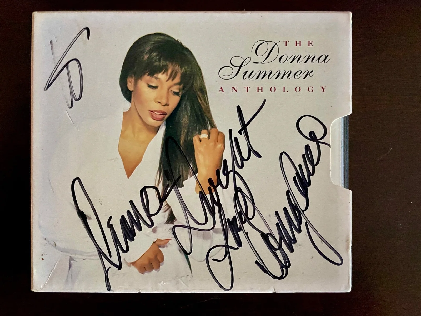 DONNA SUMMER Hand Signed Autographed 2 Set CD Cover In Person / Proof Photo, изображение 2