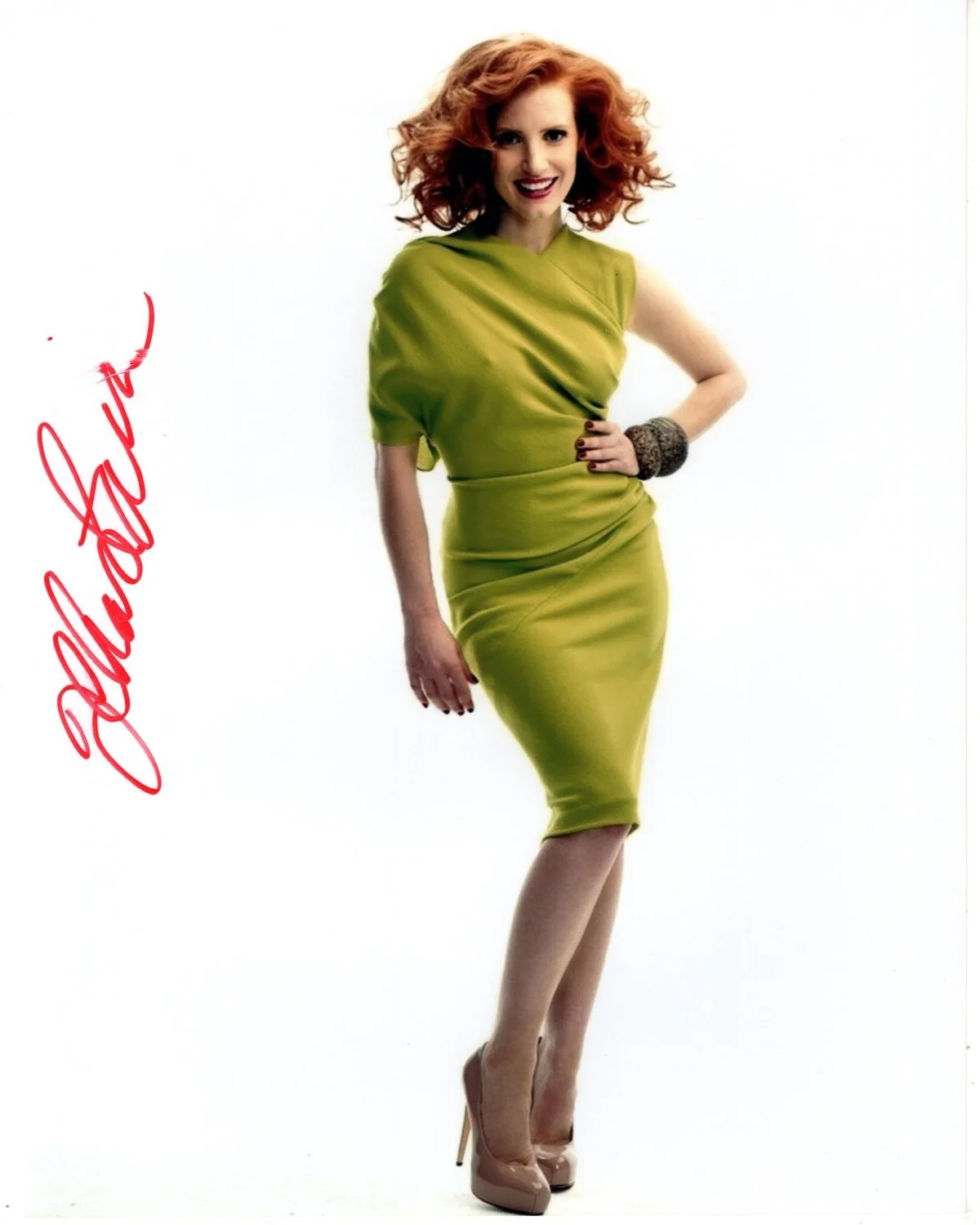Jessica Chastain — JESSICA CHASTAIN Signed Autographed 8x10 Photo