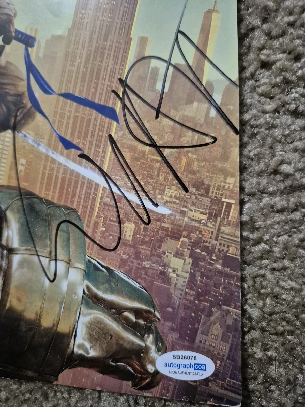 Will Arnett Signed 11x17 Photo JSA Ninja Turtles TMNT Is This Thing On, изображение 2