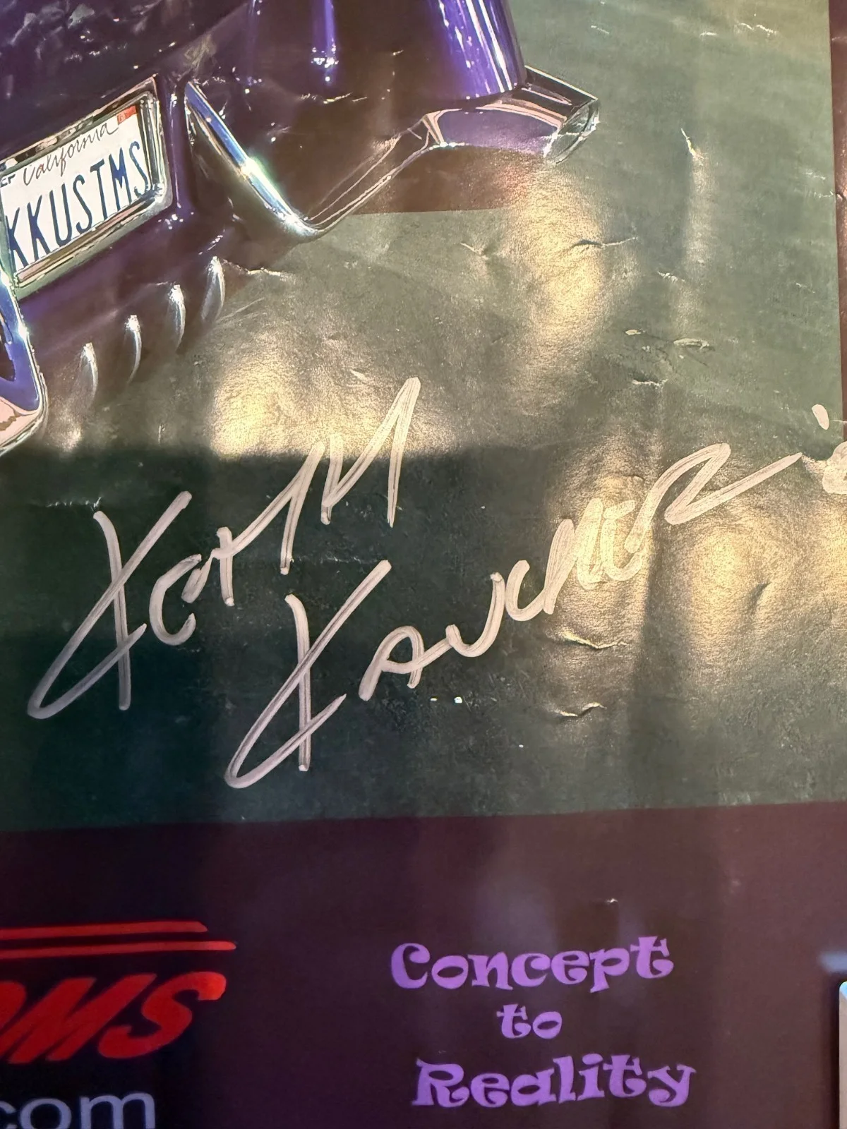 Keith Kaucher's Fifty 4 signed kaucher kustoms poster, изображение 2