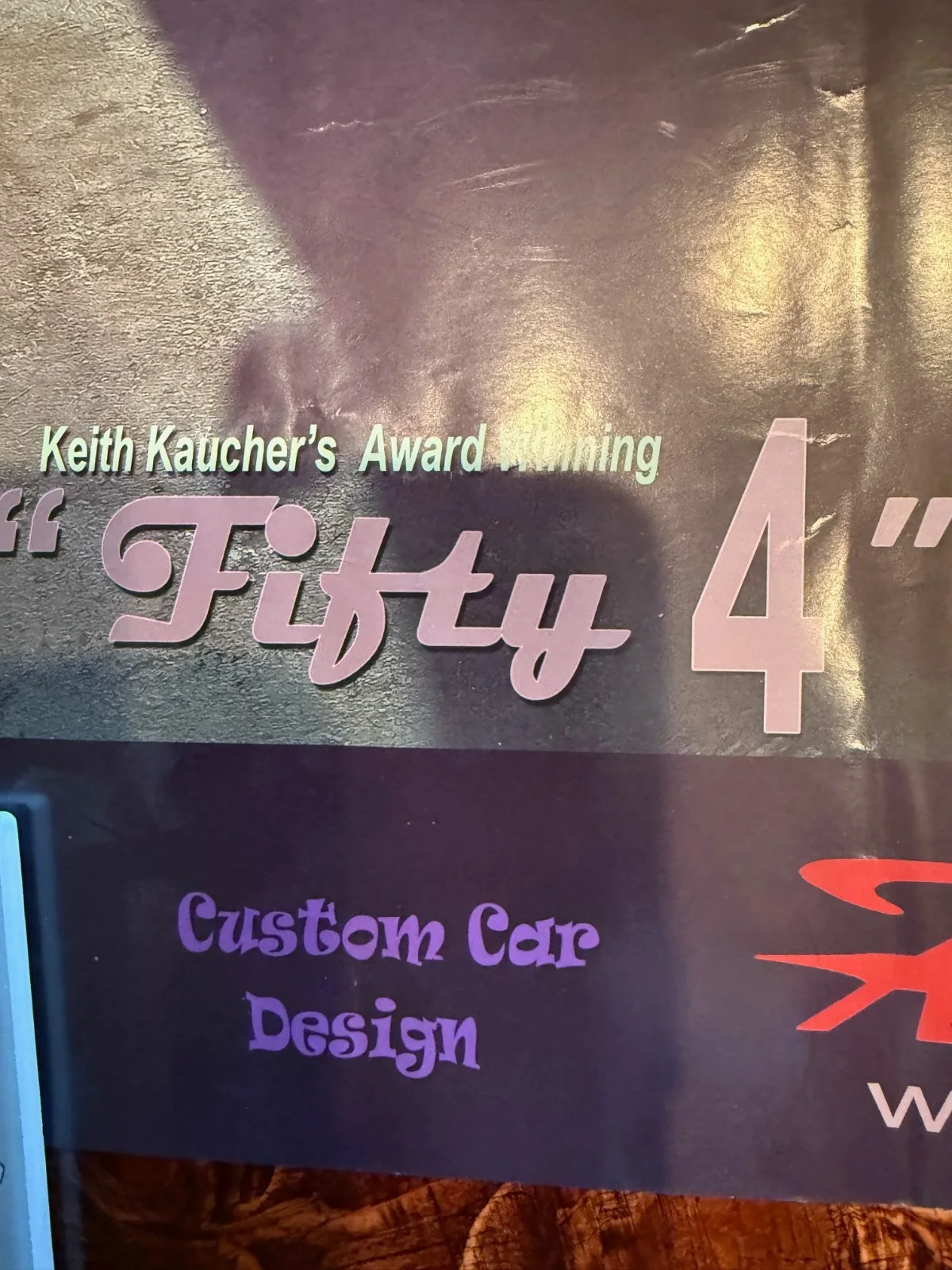 Keith Kaucher's Fifty 4 signed kaucher kustoms poster, изображение 3