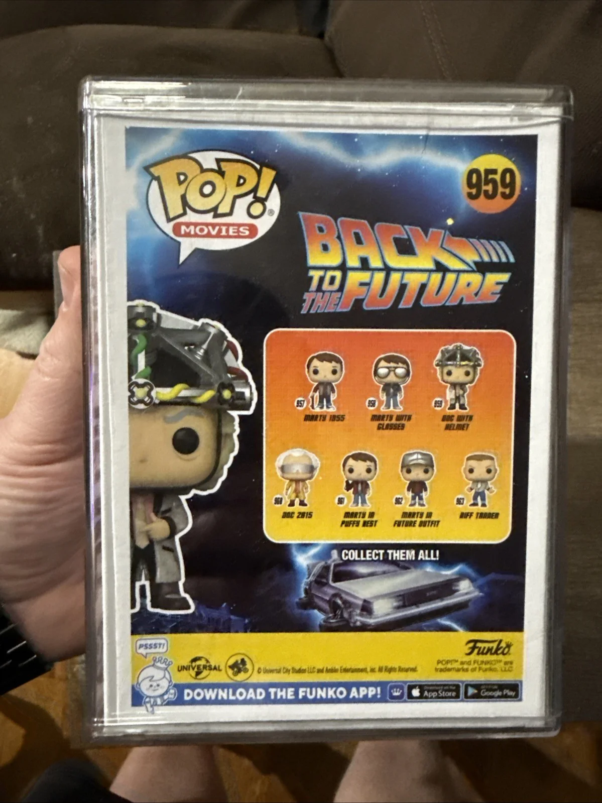 Christopher Lloyd — Christopher Lloyd "Doc" BTTF Autographed Signed Funko Pop GID FTO #959 W/ Case, image 3