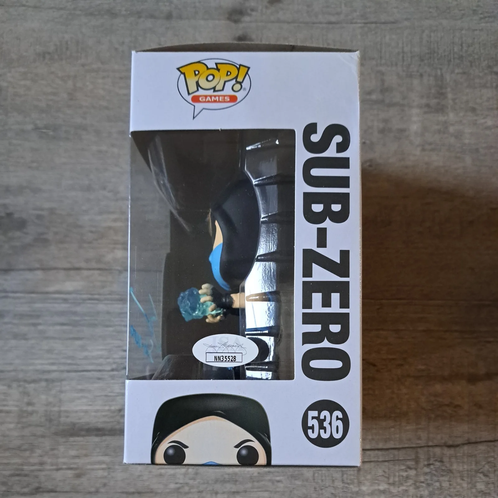 STEVE BLUM — Steve Blum Mortal Kombat Signed Funko Pop Sub Zero Autograph #536, image 2