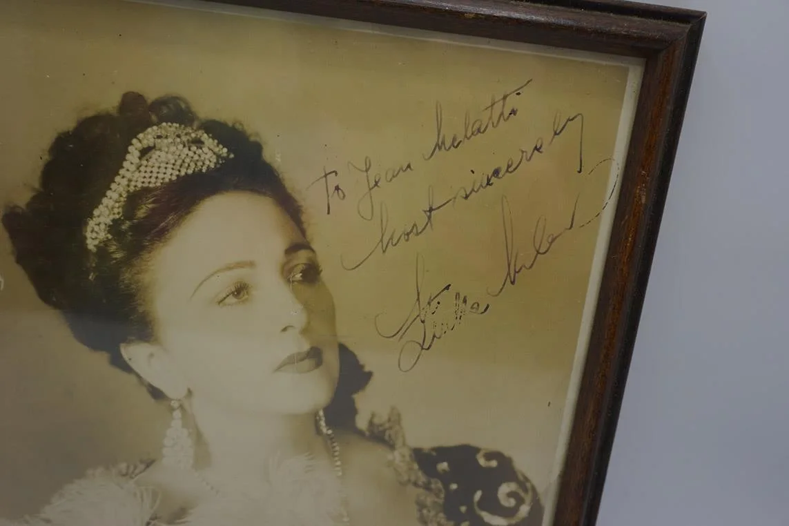Antique Zinka Milanov Opera Soprano Signed B&W Photograph Framed, image 4