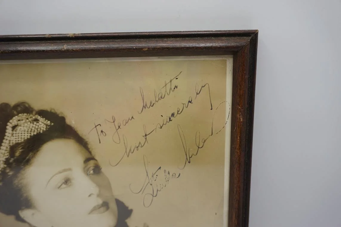 Antique Zinka Milanov Opera Soprano Signed B&W Photograph Framed, image 5