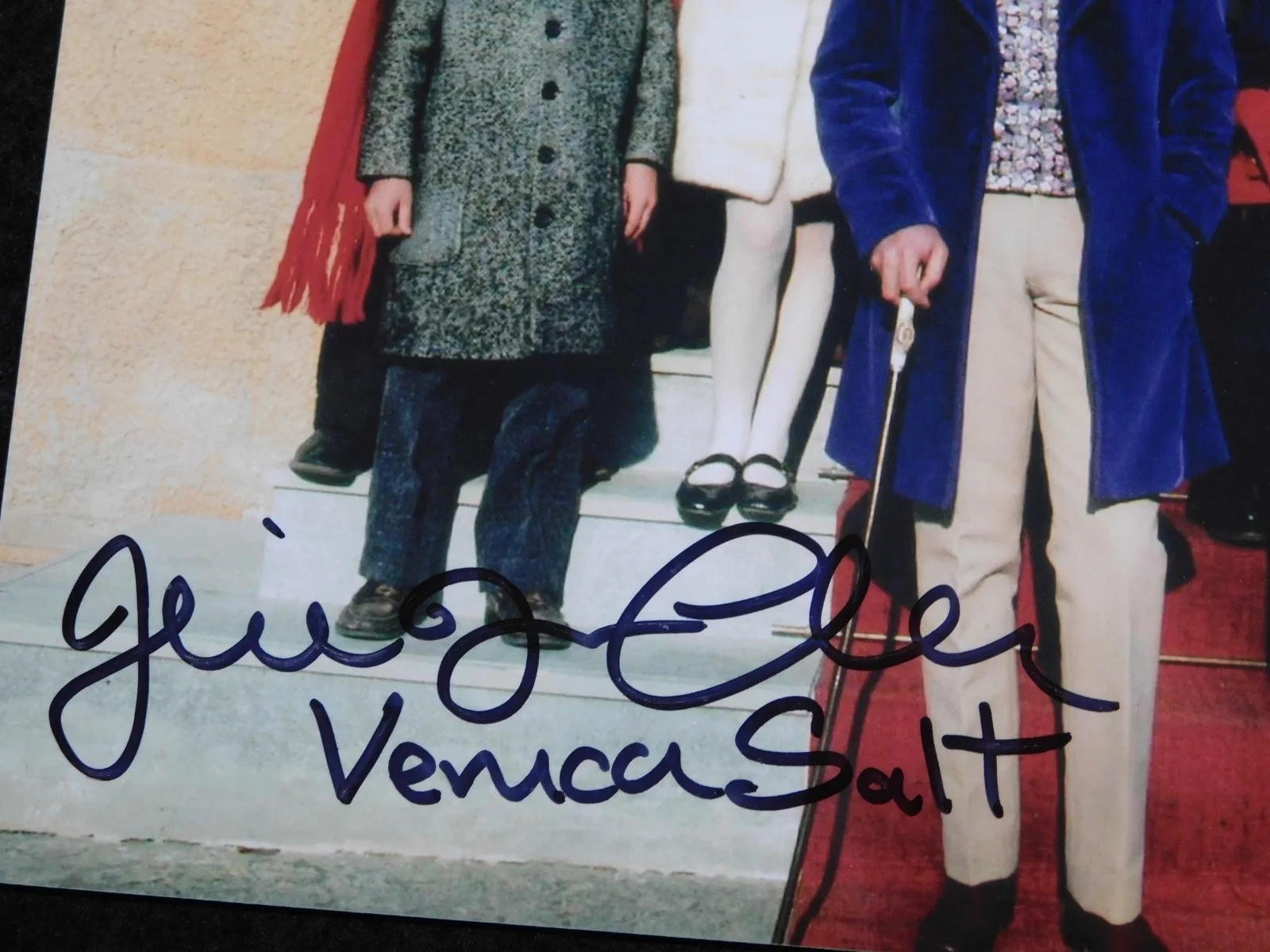 Peter Ostrum — Peter Ostrum, Julie Dawn Cole, Paris Themmen Signed / Autographed 8x10 JSA COA, image 4