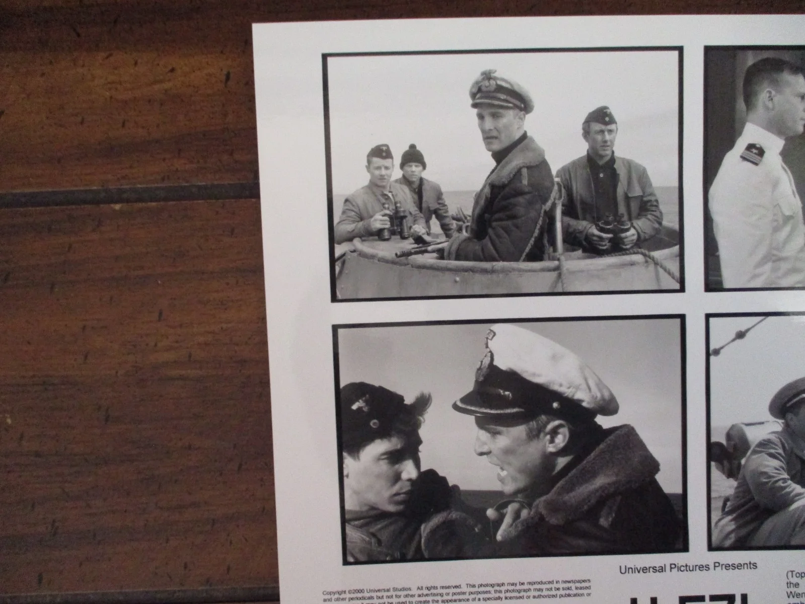 Jon Bon Jovi/Jack Noseworthy/Matthew McConaughey("U-571")2000 10 x 8 B & W Photo, изображение 2