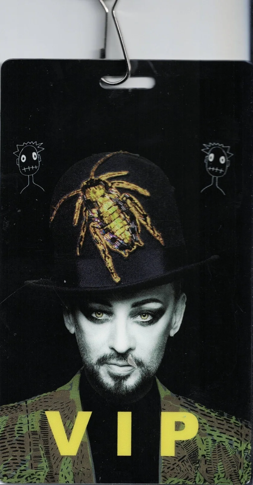 Boy George Signed 8x10 Photo + VIP Backstage Pass – Signed In Person – No COA, image 2