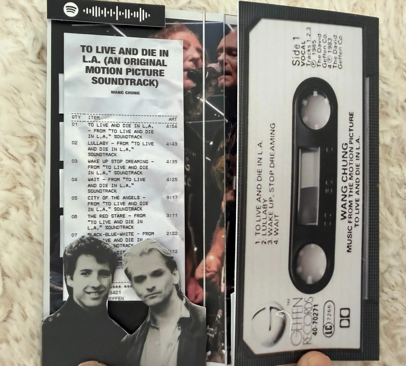 Wang Chung Autograph To Live and Die in L.A, Soundtrack Music Flip Book NEW, изображение 3
