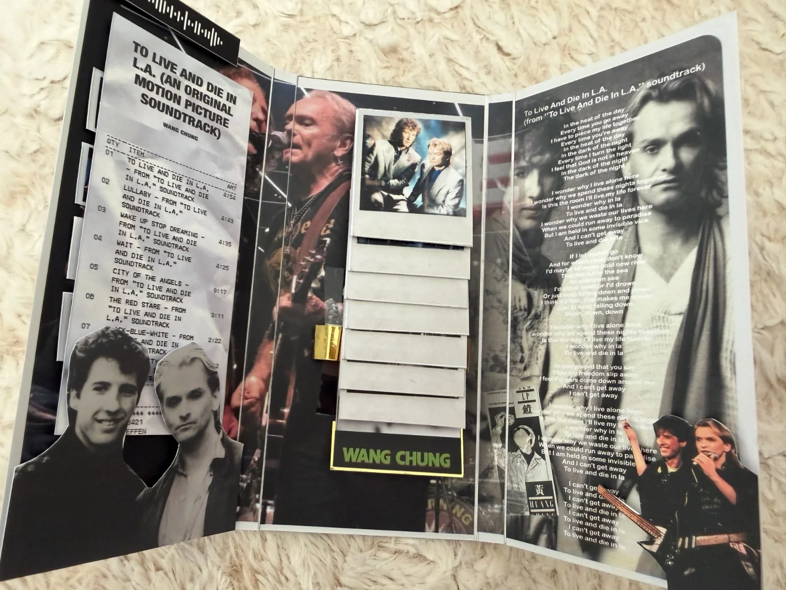 Wang Chung Autograph To Live and Die in L.A, Soundtrack Music Flip Book NEW, изображение 4