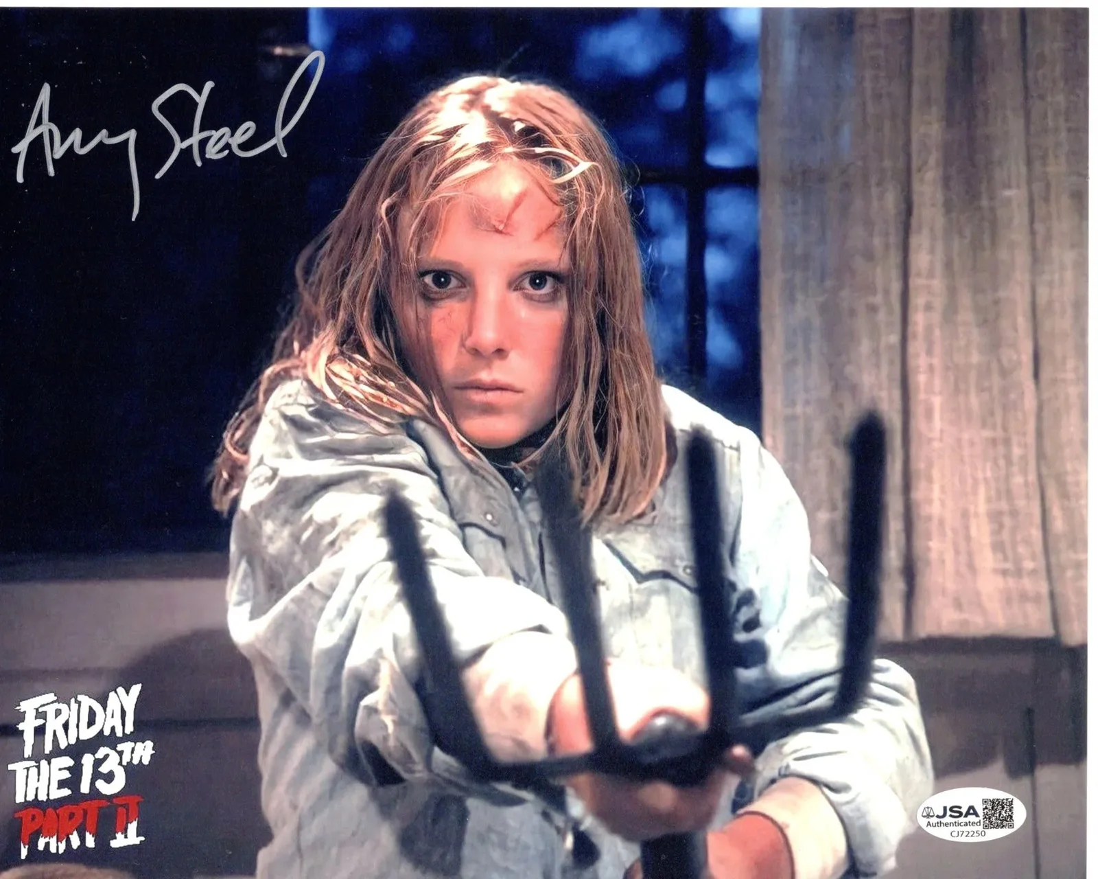 Amy Steel — Amy Steel signed 8x10 Photo Ginny Field - Friday the 13th JSA Authentication