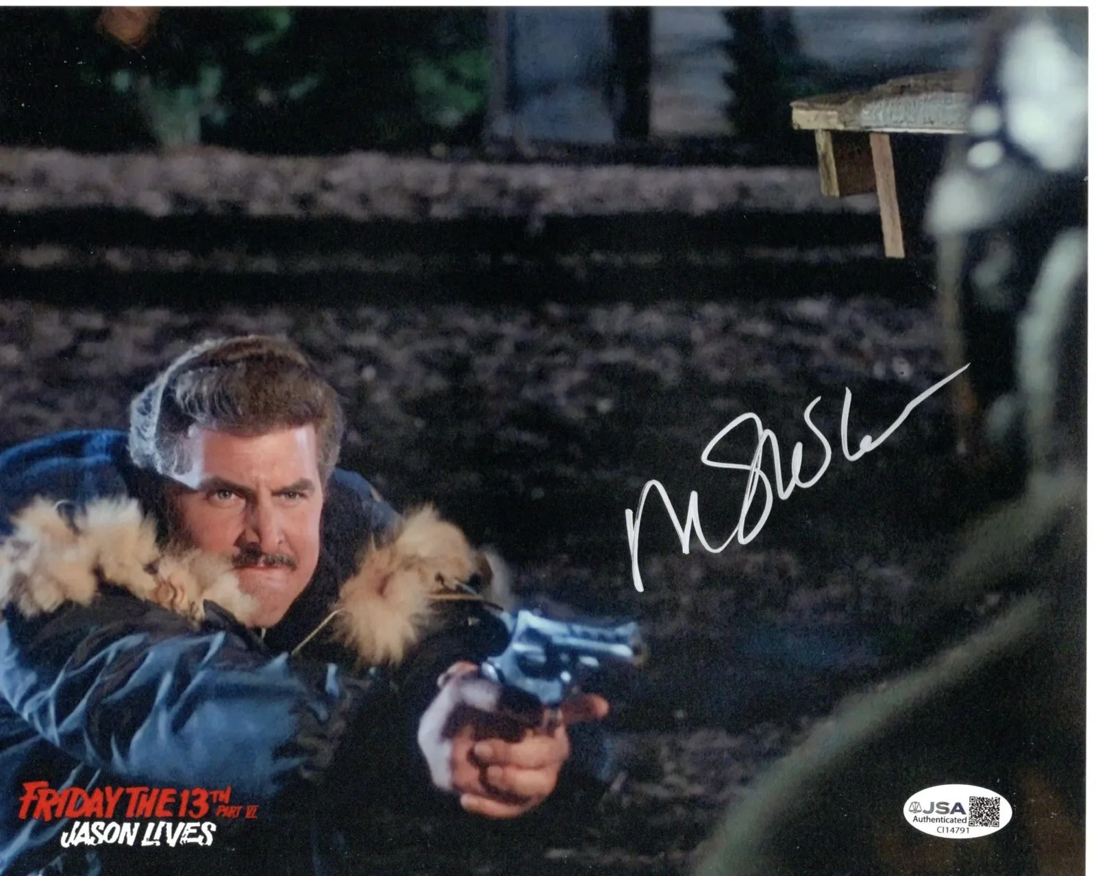 Michael Swan — Michael Swan signed 8x10 Photo Officer Pappas Friday the JSA Authentication