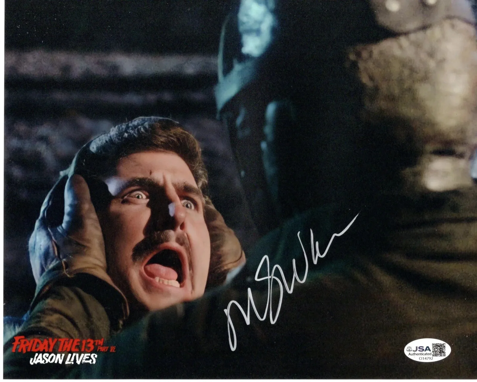 Michael Swan — Michael Swan signed 8x10 Photo Officer Pappas Friday the JSA Authentication