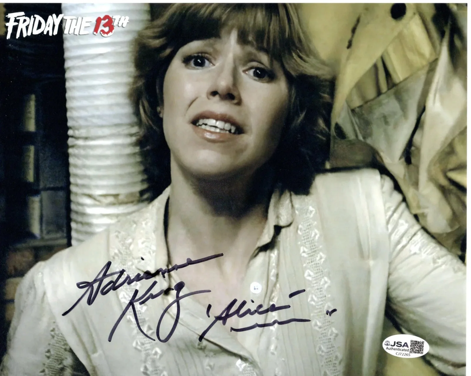 Adrienne King — Adrienne King signed 8x10 Photo Alice Hardy Friday the 13th JSA Authentication