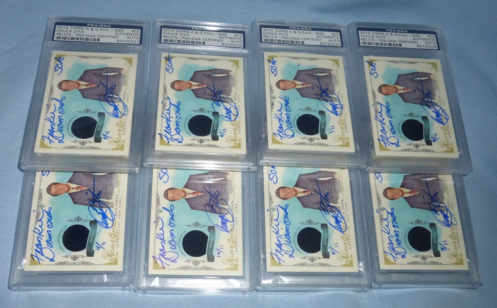 Chuck Zito — Chuck Zito Signed 2014 Topps Allen & Ginter Relics Card #FSR-CZ PSA/DNA #/d INS, изображение 3