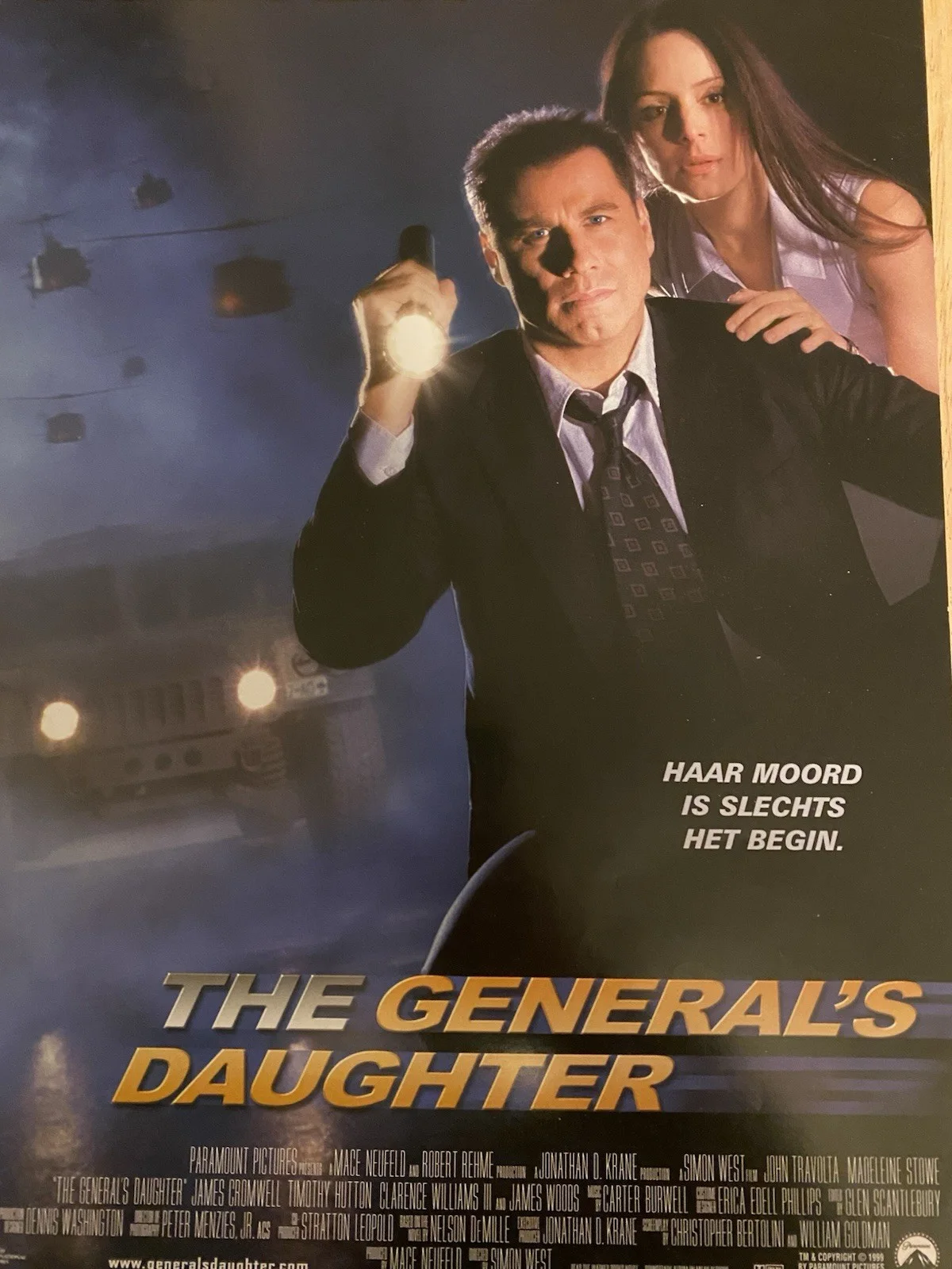 MOVIE POSTER~The General'S Daughter 1999 D/S International 27x40 One 1 Sheet~543, изображение 2