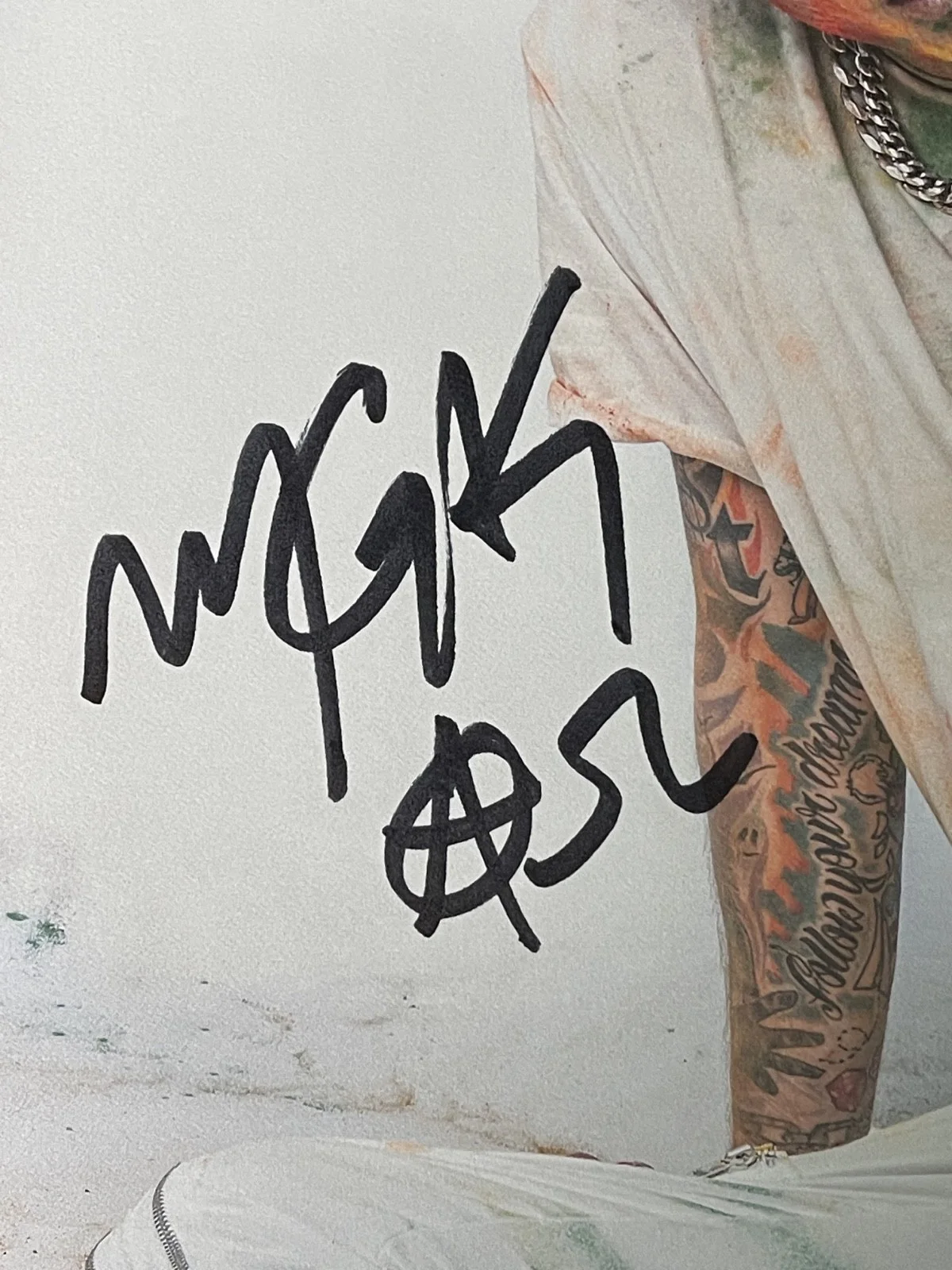 Machine Gun Kelly MGK Signed Autographed 11x17 Photo JSA COA, изображение 2