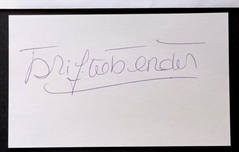 BRIGITTE BARDOT — BRIGITTE BARDOT SIGNED 3"x5" Index Card BECKETT SERVICES Authenticated, image 3