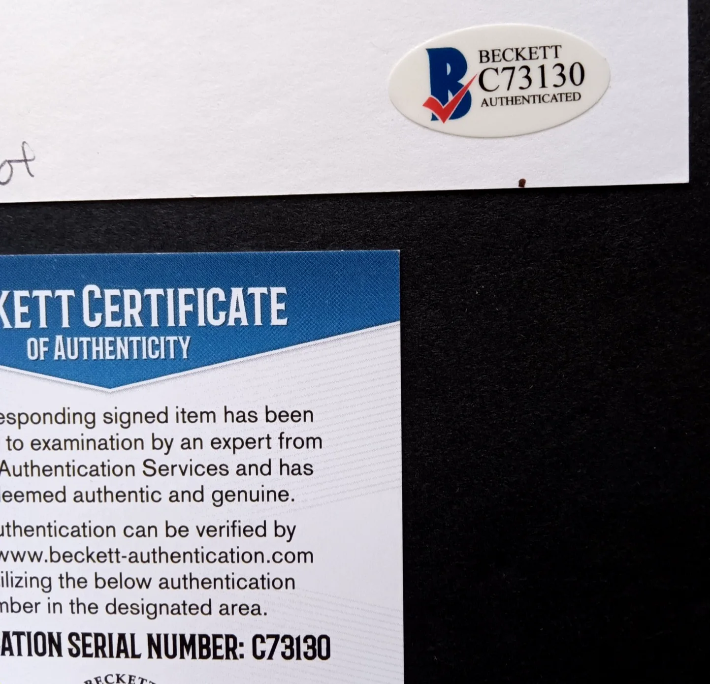 BRIGITTE BARDOT — BRIGITTE BARDOT SIGNED 3"x5" Index Card BECKETT SERVICES Authenticated, image 4