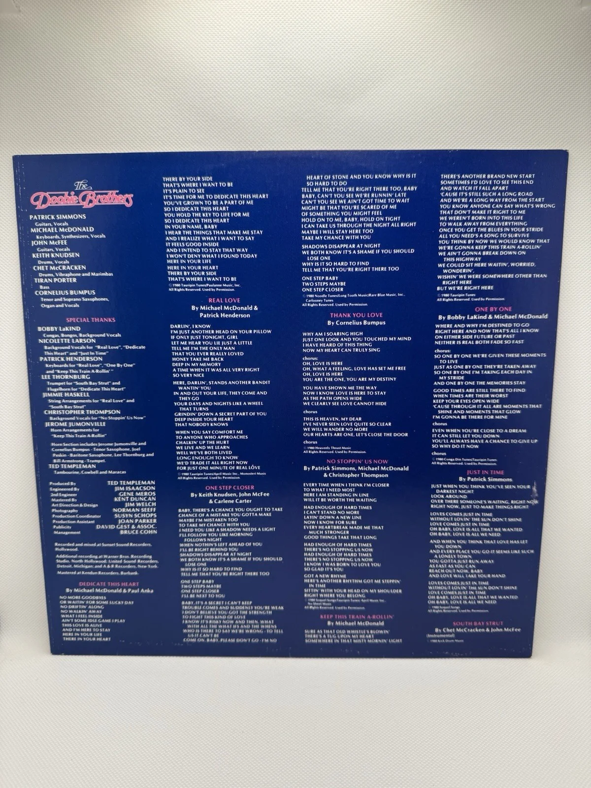 DOOBIE BROTHERS SIGNED VINYL INSERT MICHAEL MCDONALD +2 PSA/DNA COA AUTOGRAPH, изображение 4