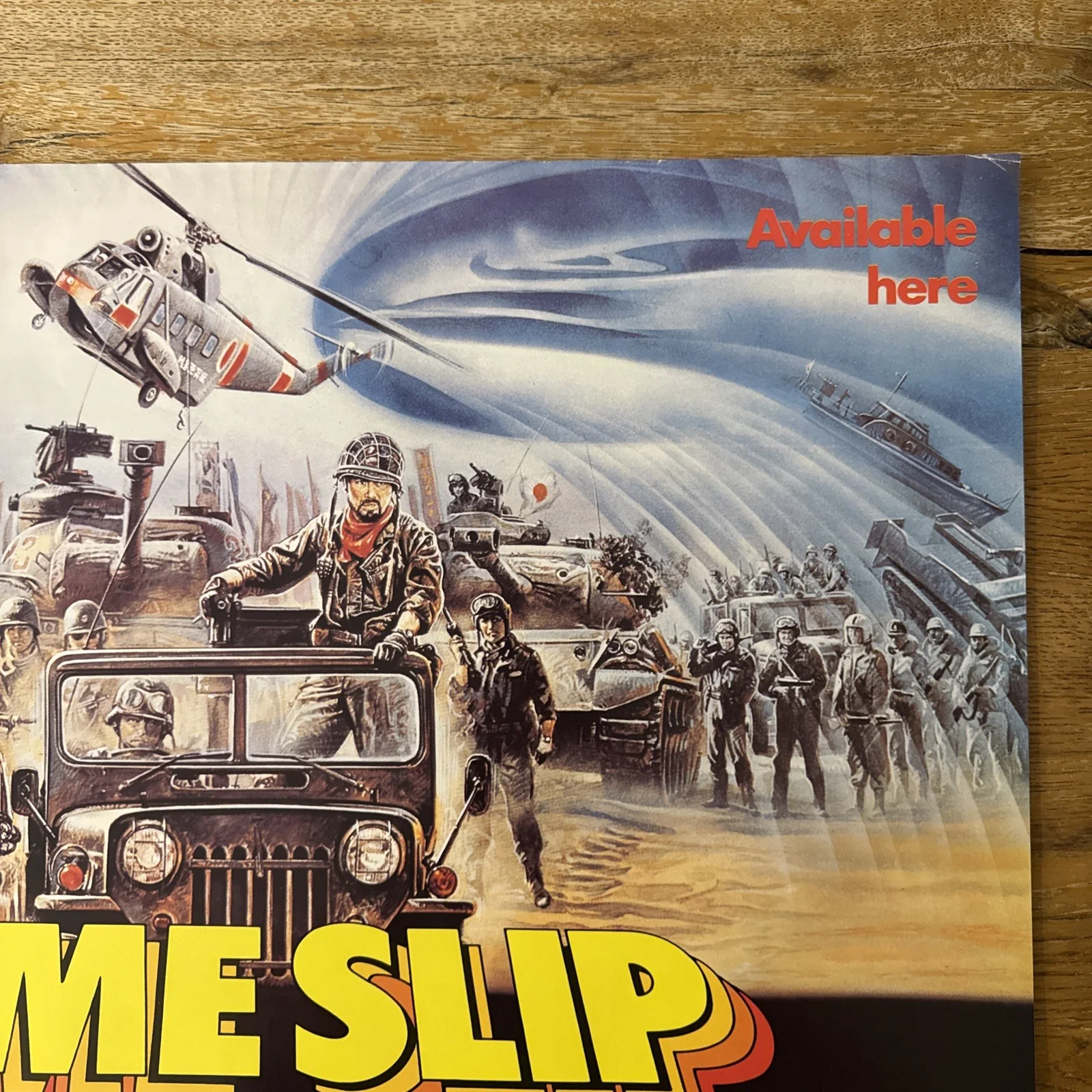 Timeslip 1983 Original Video Shop VHS Poster Rare Rolled, image 3