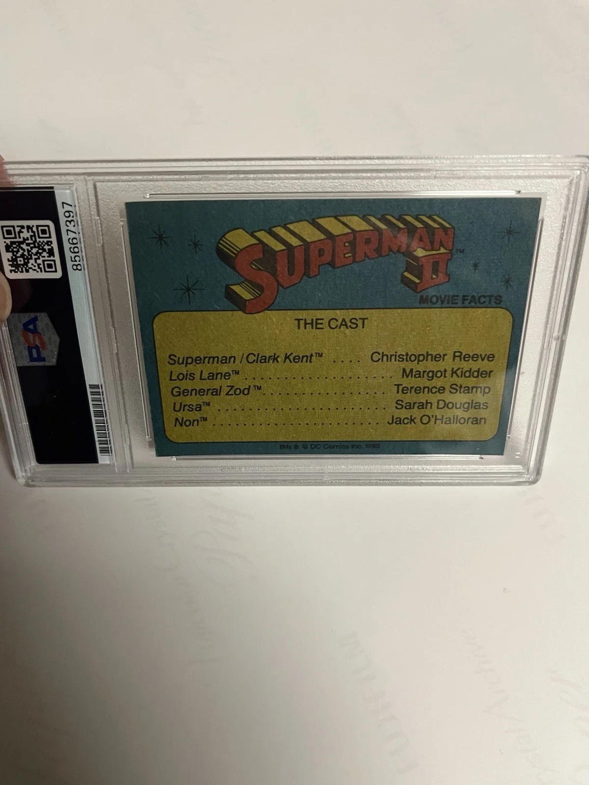 Autographed Jack O’Halloran 1980 Topps Superman Card Insc Non PSA Signed Auto, изображение 4