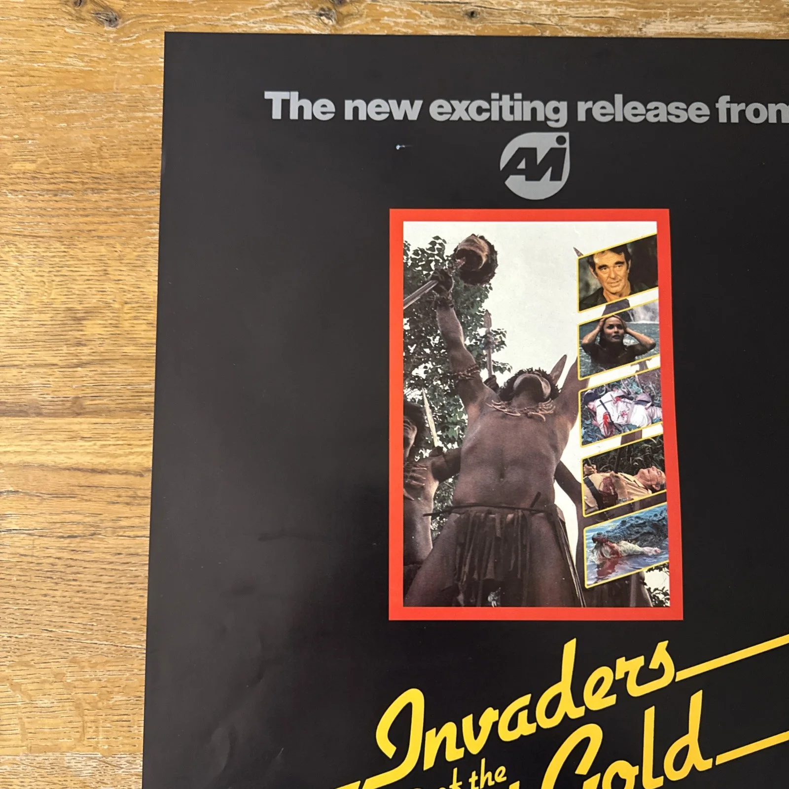 Invaders Of The Lost Gold 1982 Original Video Shop VHS Poster Rare Rolled, изображение 2