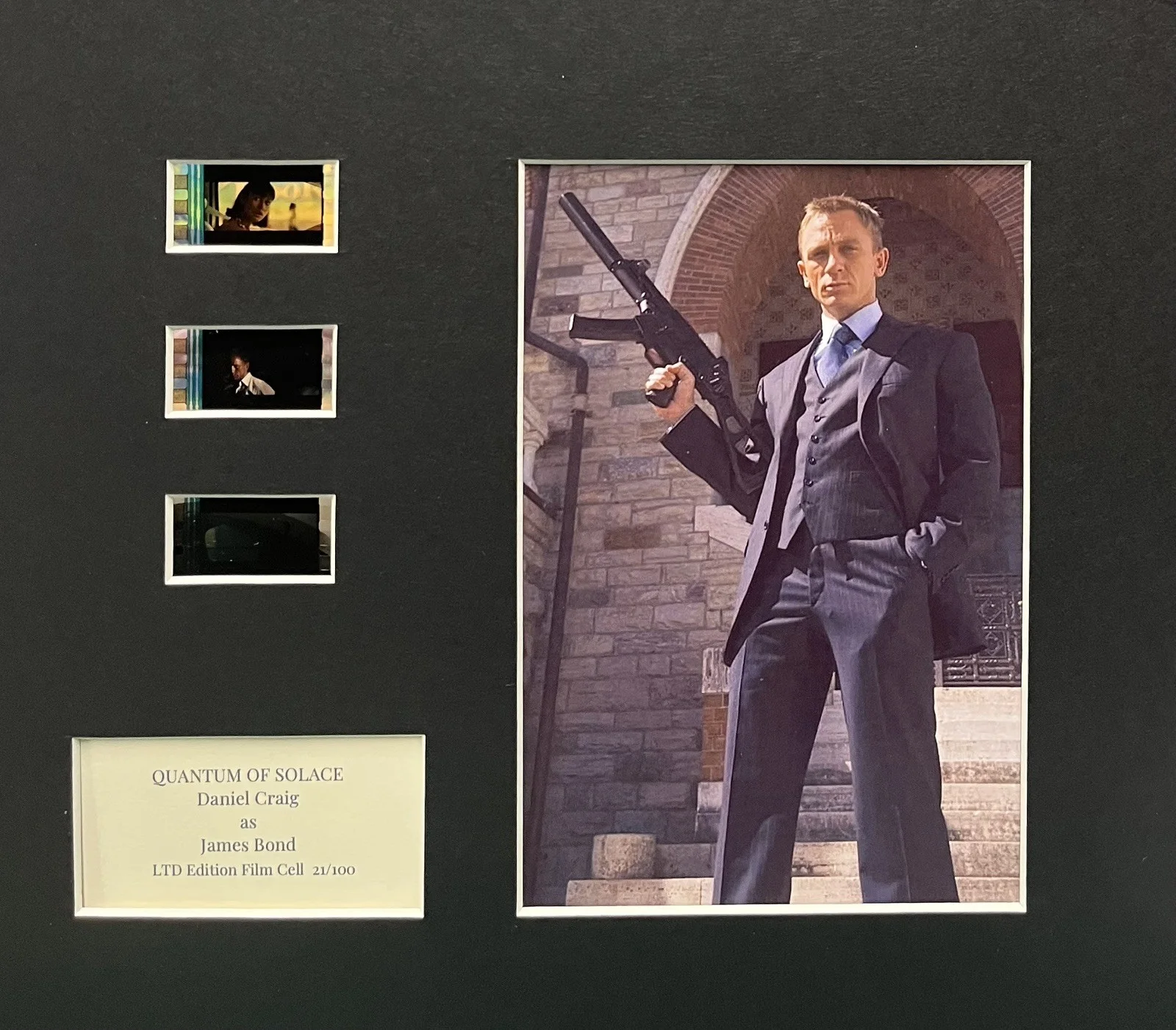 007 JAMES BOND QUANTUM OF. SOLACE. Daniel Craig. 35mm Film Cell Display, изображение 2