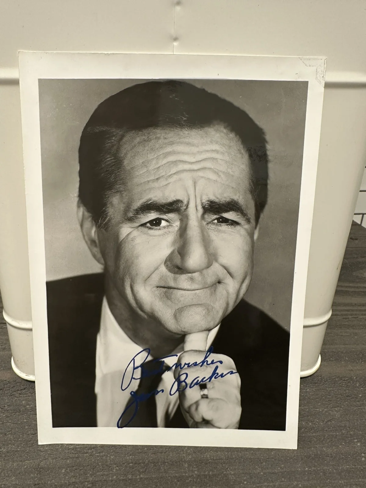 Jim Backus — JIM BACKUS (1913-1989) (GILLIGAN'S ISLAND~MR. MAGOO) AUTOGRAPHED 7 X 5 PHOTO~
