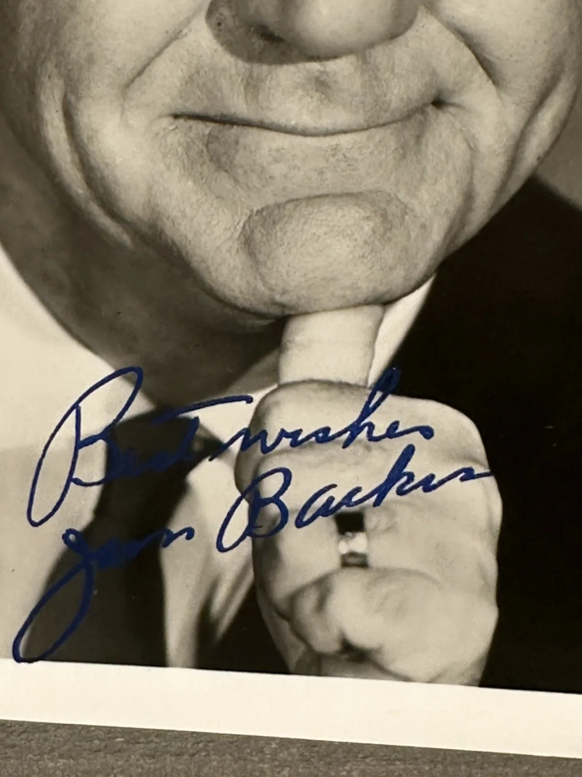 Jim Backus — JIM BACKUS (1913-1989) (GILLIGAN'S ISLAND~MR. MAGOO) AUTOGRAPHED 7 X 5 PHOTO~, изображение 2