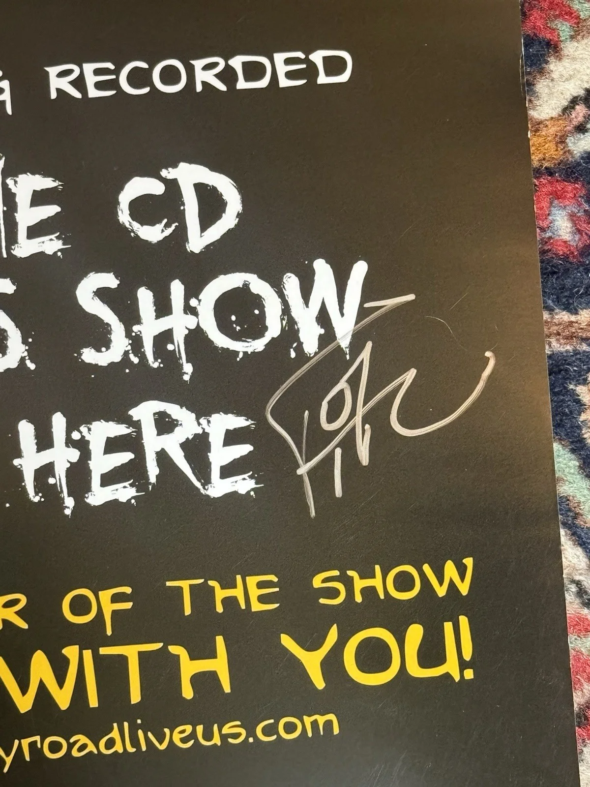 Slash Myles Kennedy Band Signed 11x13 CD Offer Show Concert Poster, image 3