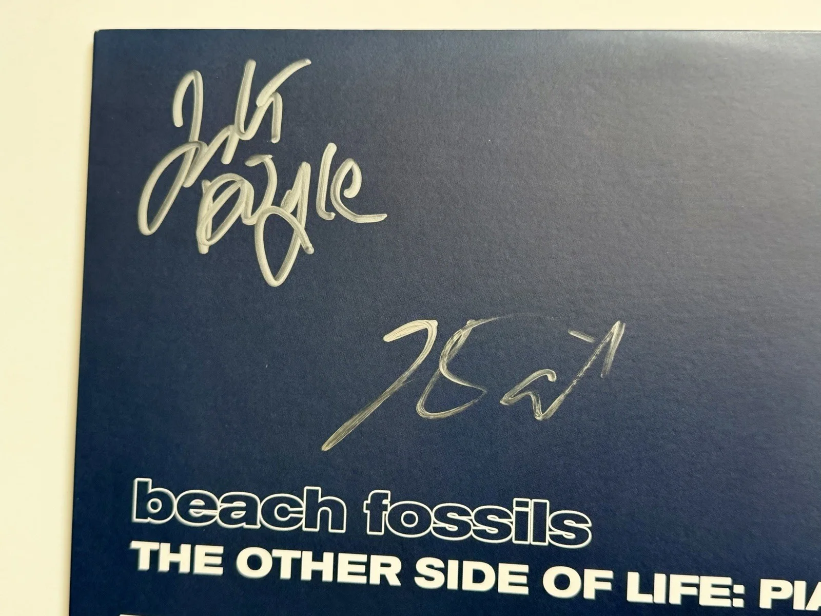 Beach Fossils The Other Side Of Life SIGNED Vinyl LP AUTOGRAPHED New Record, изображение 2