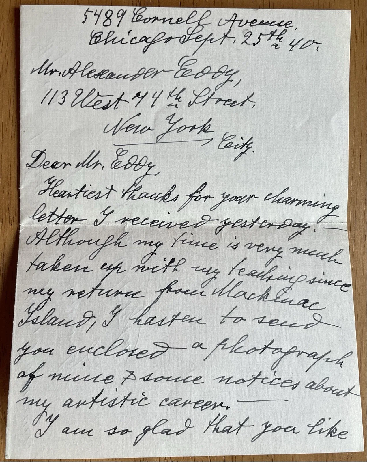 German Opera Singer Rosa Olitzka Autograph Letter (Good Content), image 2