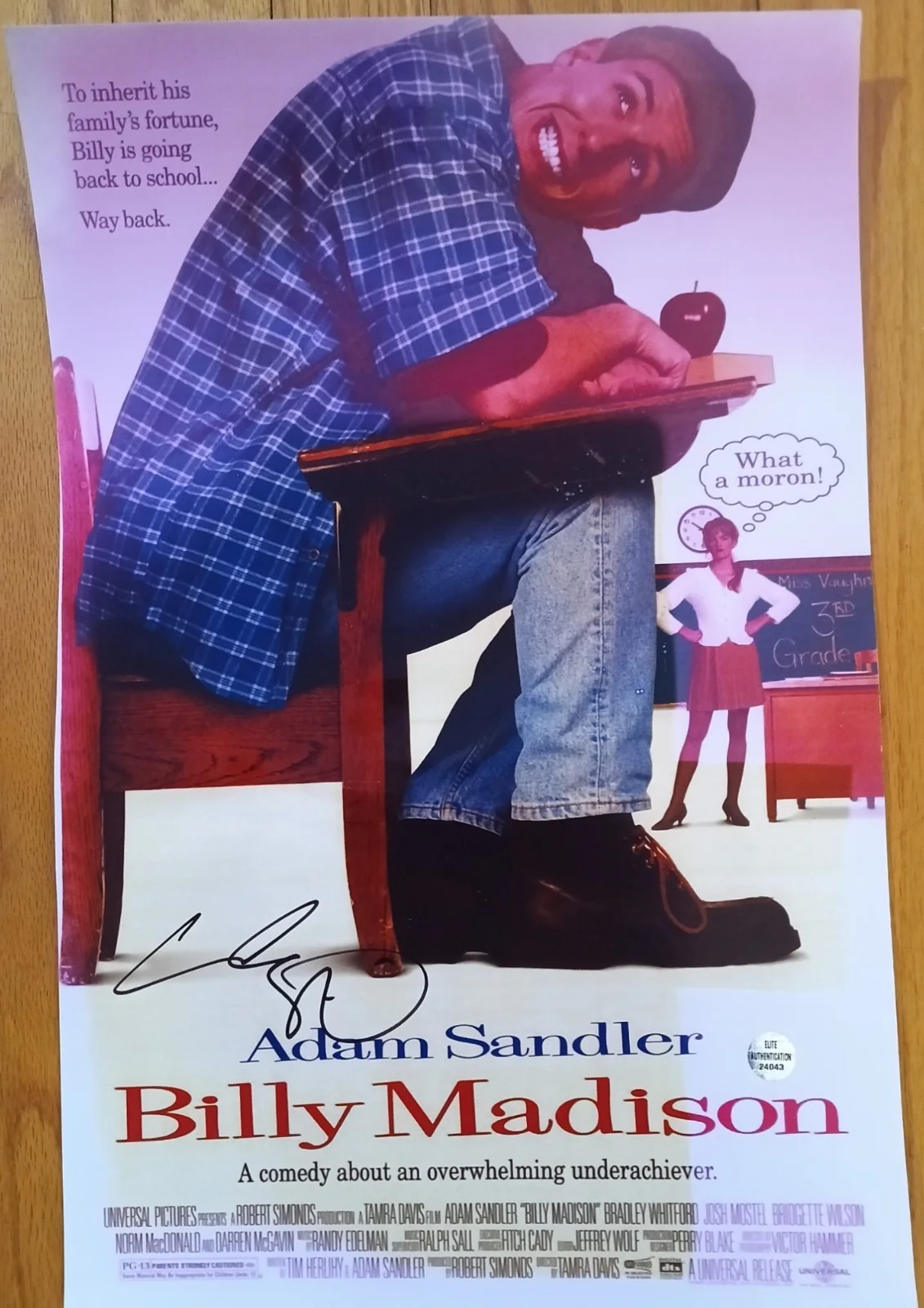 Adam Sandler — Adam Sandler Signed Autographed 11x17 Movie Poster - comes with original COA, изображение 3