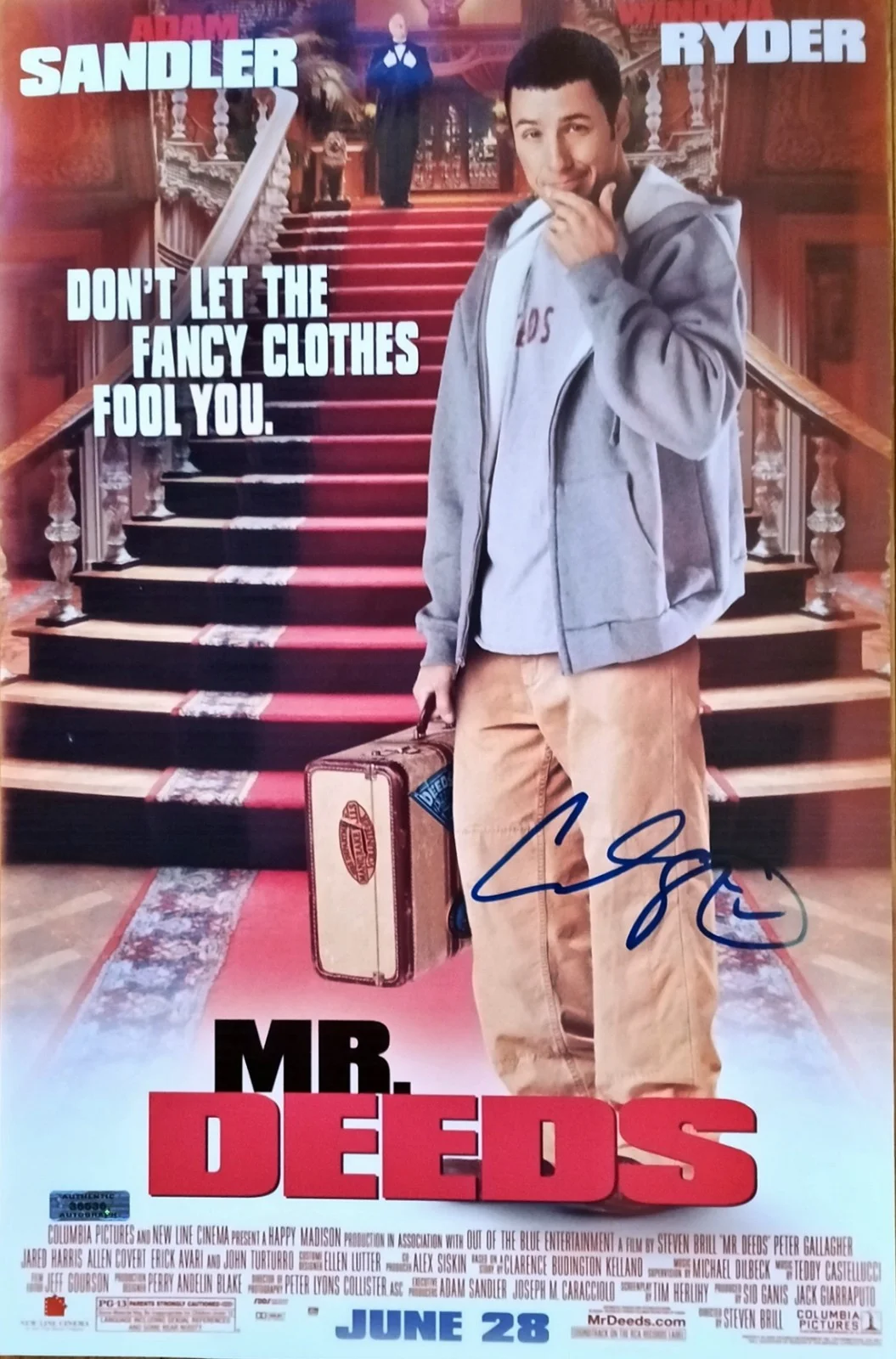 Adam Sandler — Adam Sandler Signed Autographed 11x17 Movie Poster - comes with original COA, image 2
