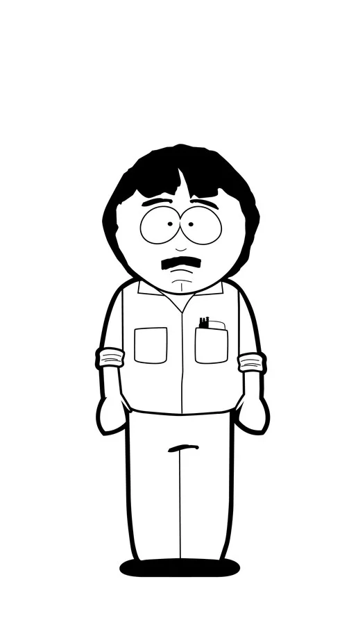 FiGPiN Randy Marsh (0682) South Park 3-Inch Enamel Pin, изображение 5