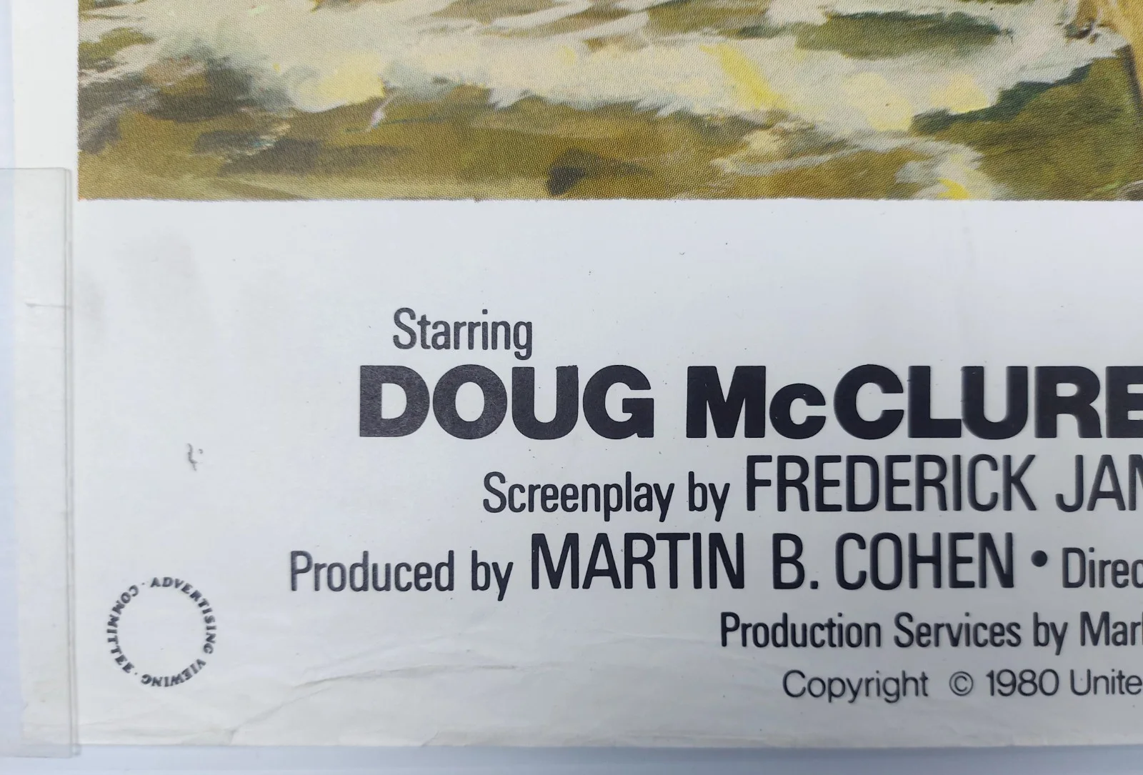 MONSTER / WHEN A STRANGER CALLS ORIGINAL UK QUAD DOUBLE BILL FILM POSTER 1980/79, изображение 3