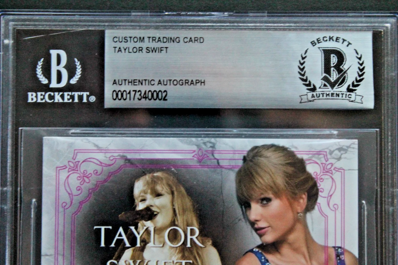 Taylor Swift Pop Star ERAS TOUR Custom Card Cut Signature Auto Autographed BAS, image 3