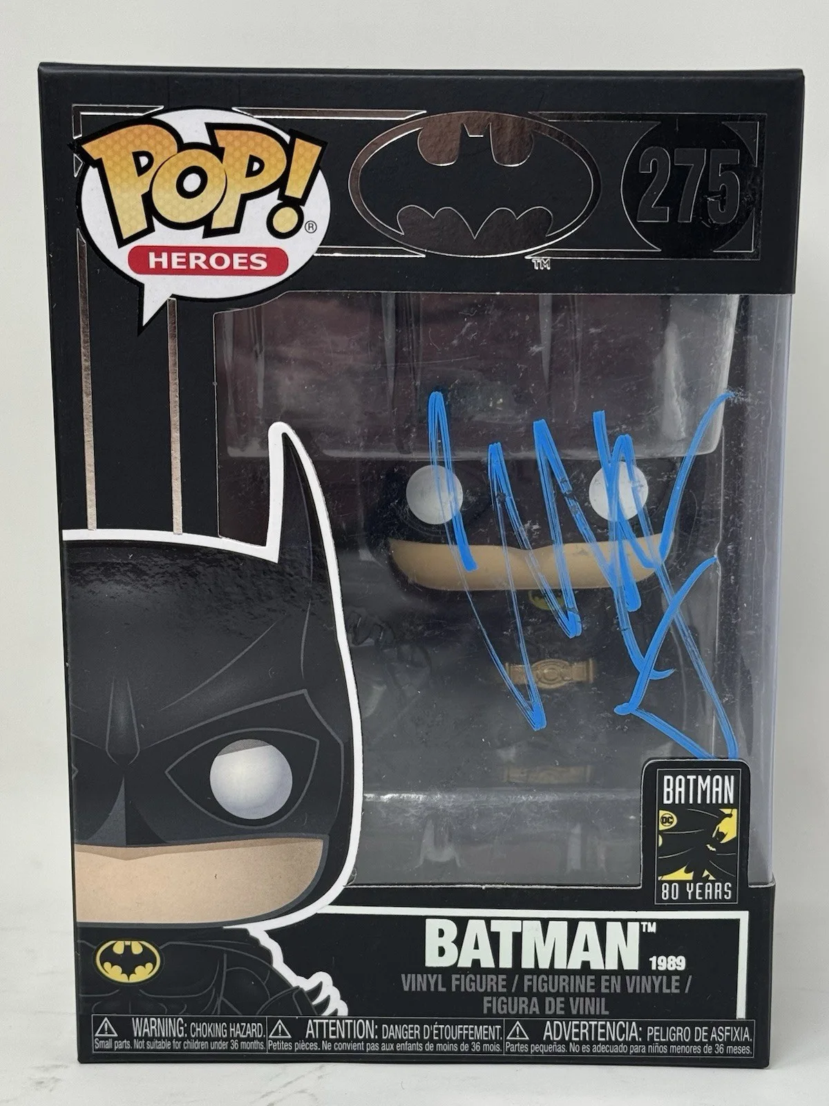 Christian Bale — Christian Bale Signed Batman Funko Pop Autograph The Dark Knight 275 Beckett COA, изображение 2