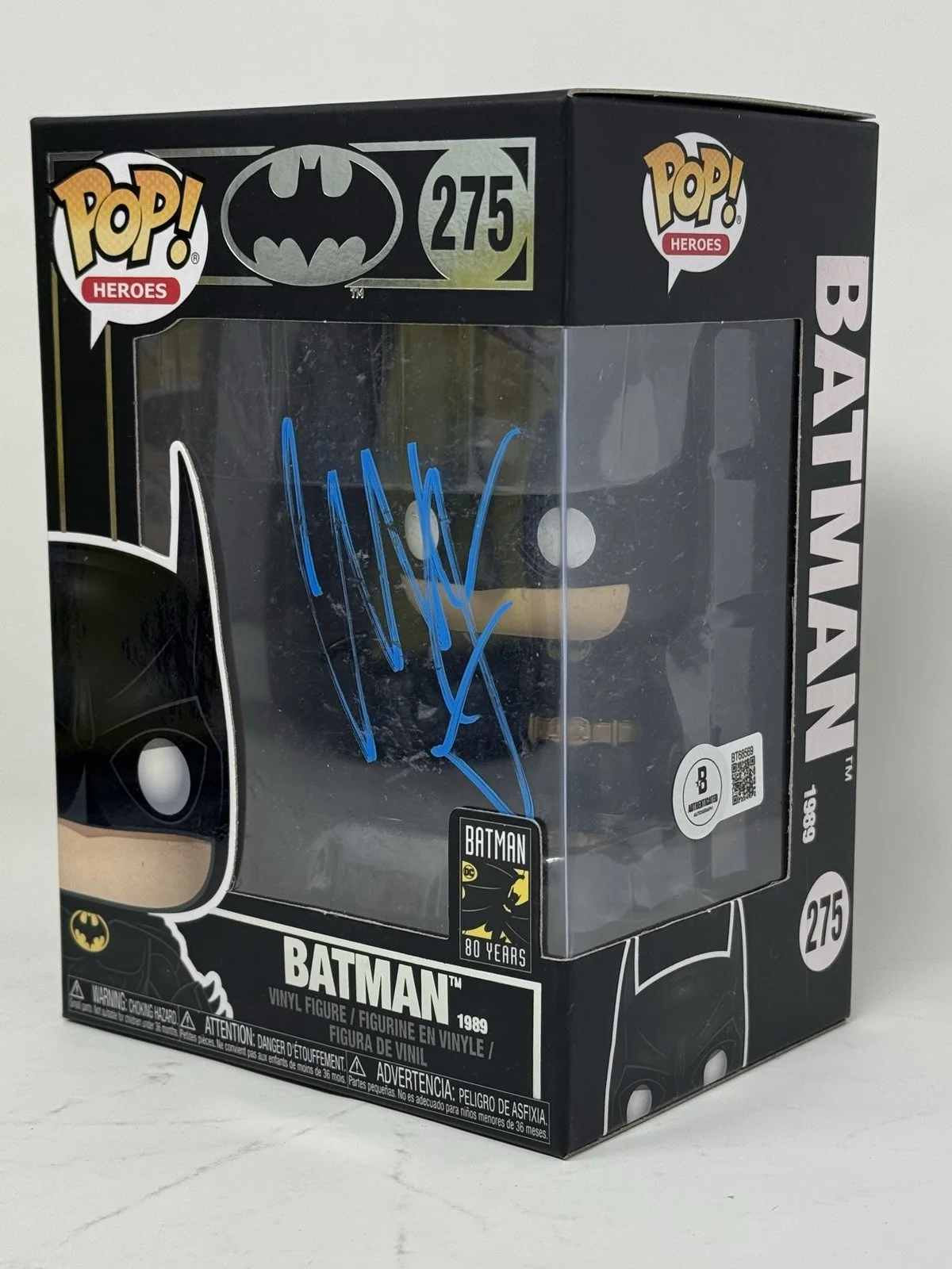 Christian Bale — Christian Bale Signed Batman Funko Pop Autograph The Dark Knight 275 Beckett COA, изображение 4